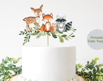 Woodland Cake Topper - Etsy
