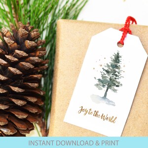 Etichette regalo di Natale, etichette bomboniere di Natale, regalo di Natale, download immediato, CHR01