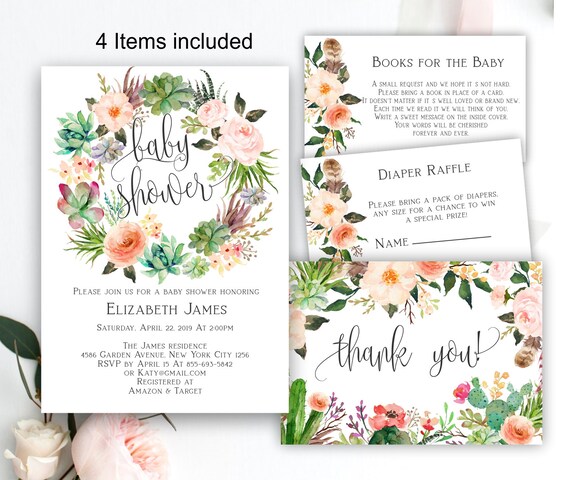 Boho Baby Shower Baby Shower Invites Brunch For Baby Gender