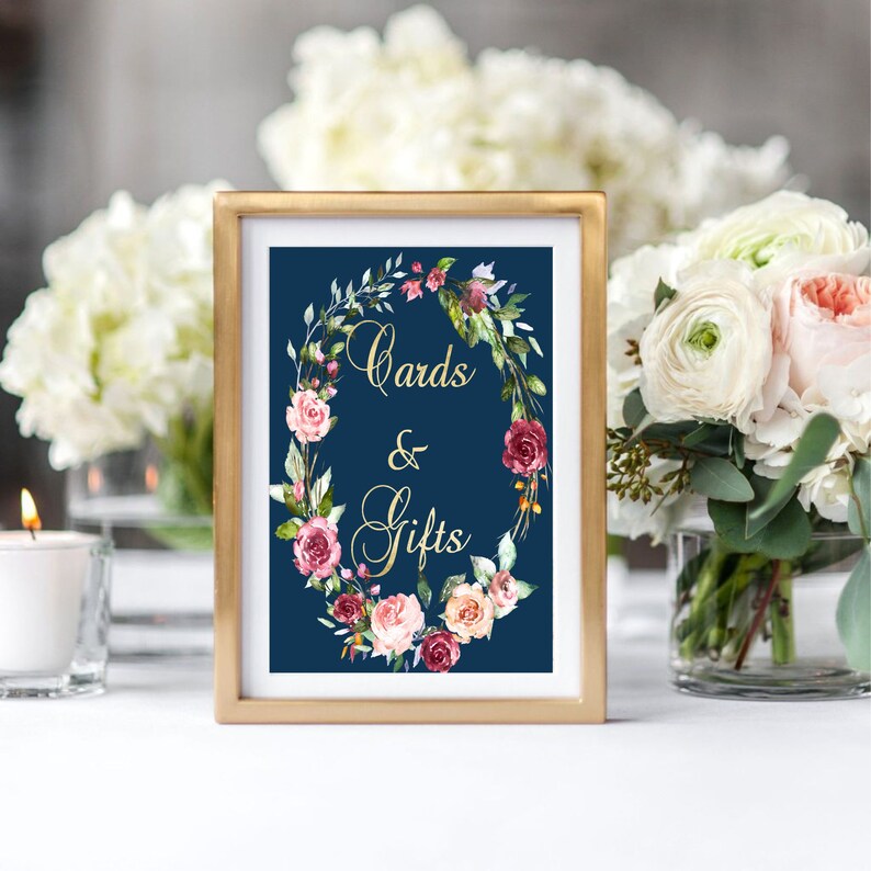 Bridal Shower Table Signs Bridal Shower Printable Signs Etsy