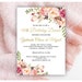 Printable Thank You Card, Bridal Shower Card, Thank You Note Card ...
