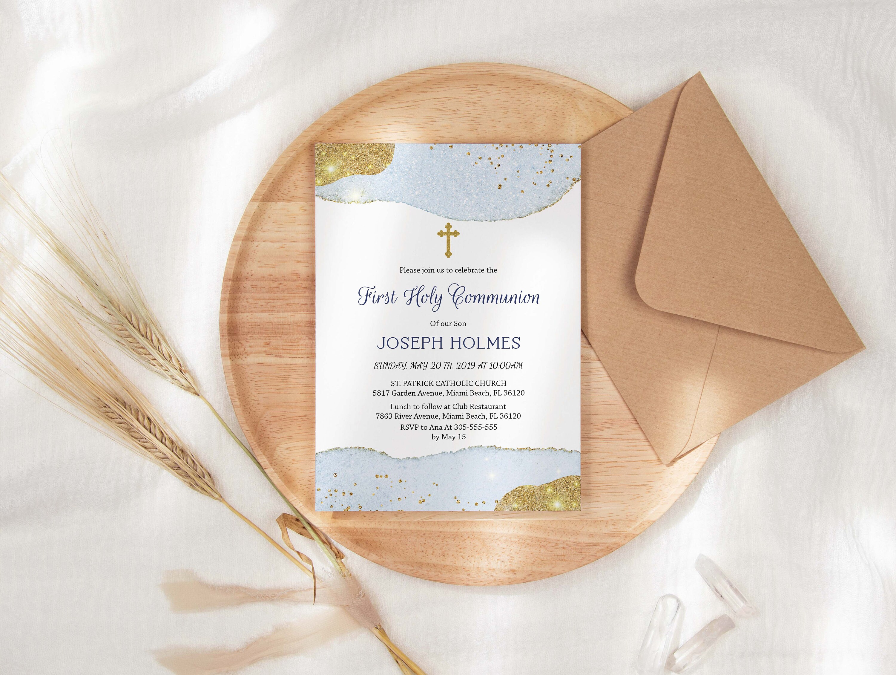 First Holy Communion Bible Verse, Boy Communion Bible Verse, First ...