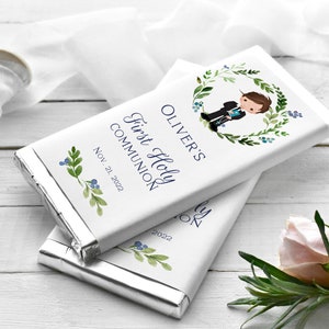 First Communion Place Cards, Communion Seating Cards, Boy Communion