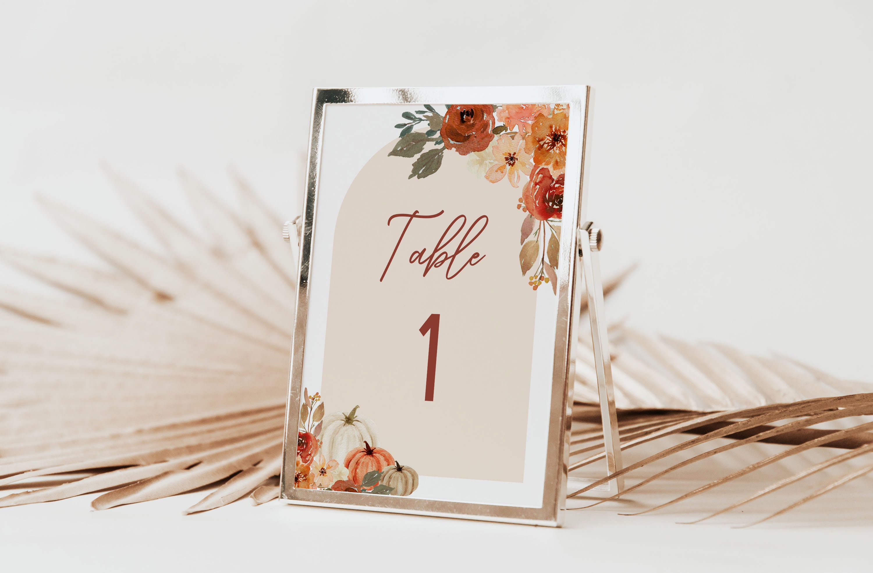 Fall Table Numbers, Printable Table Numbers, Autumn Baby Shower, Fall ...