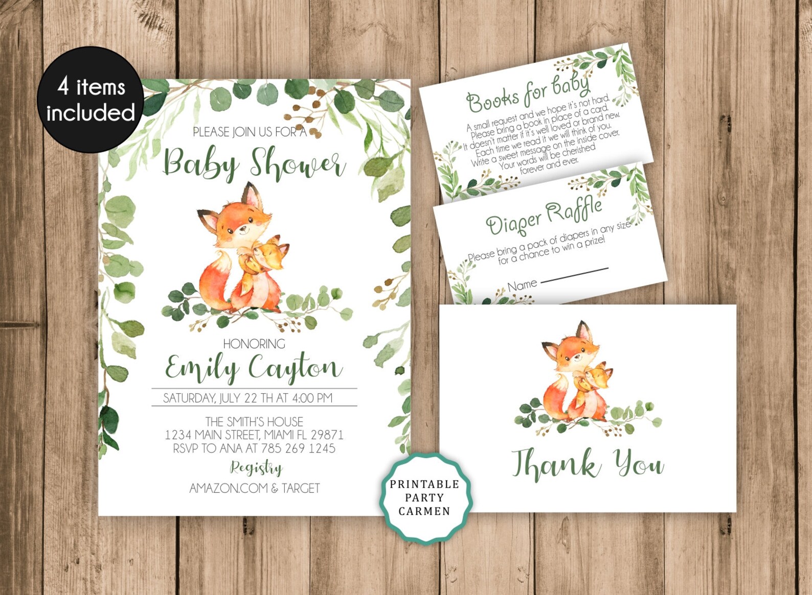 Woodland Baby Shower Welcome Sign, Fox Baby Shower Sign, Woodland Baby ...