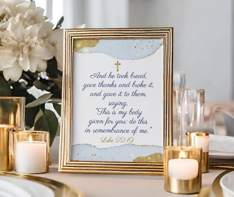 First Holy Communion Bible Verse, Boy Communion Bible Verse, First ...