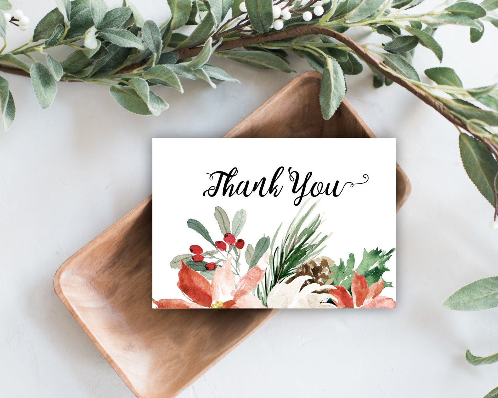 Christmas Thank You Card Printable Christmas Card Christian - Etsy