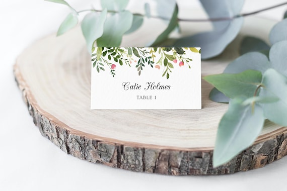 Printable Place Cards, Girl First Holy Communion, Editable Template