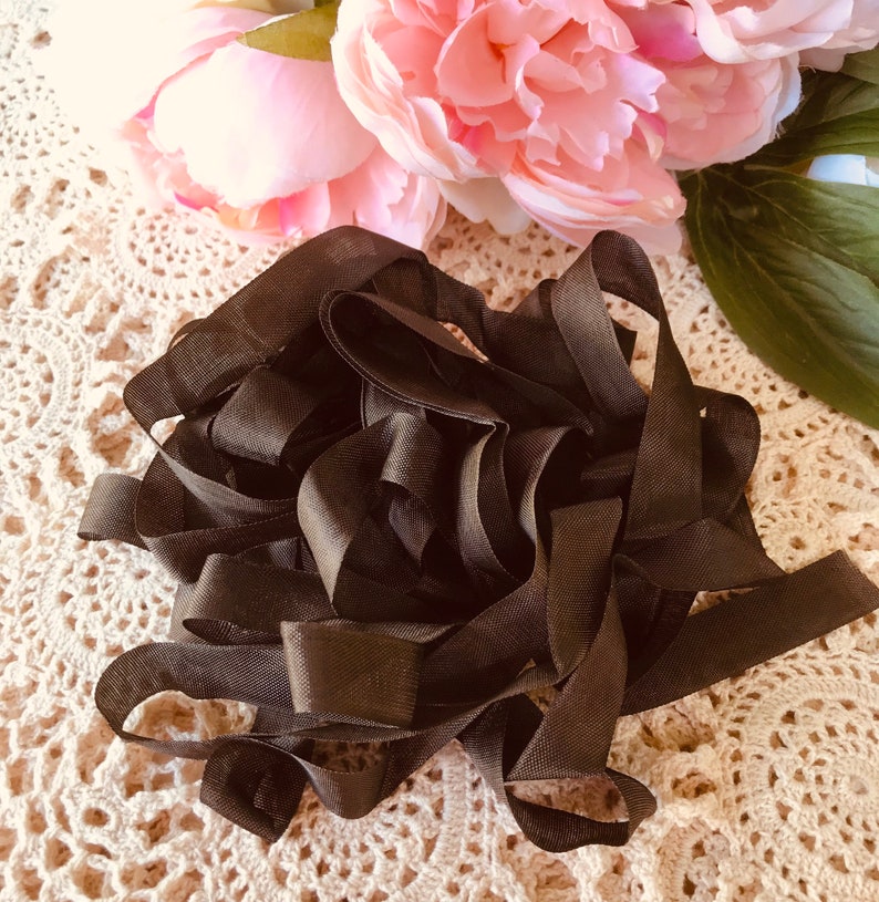 Chocolate Brown Satin seam binding