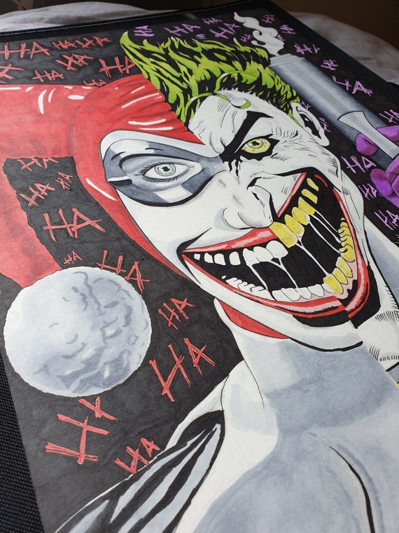A4 Harley Quinn and Joker Art Print - Etsy
