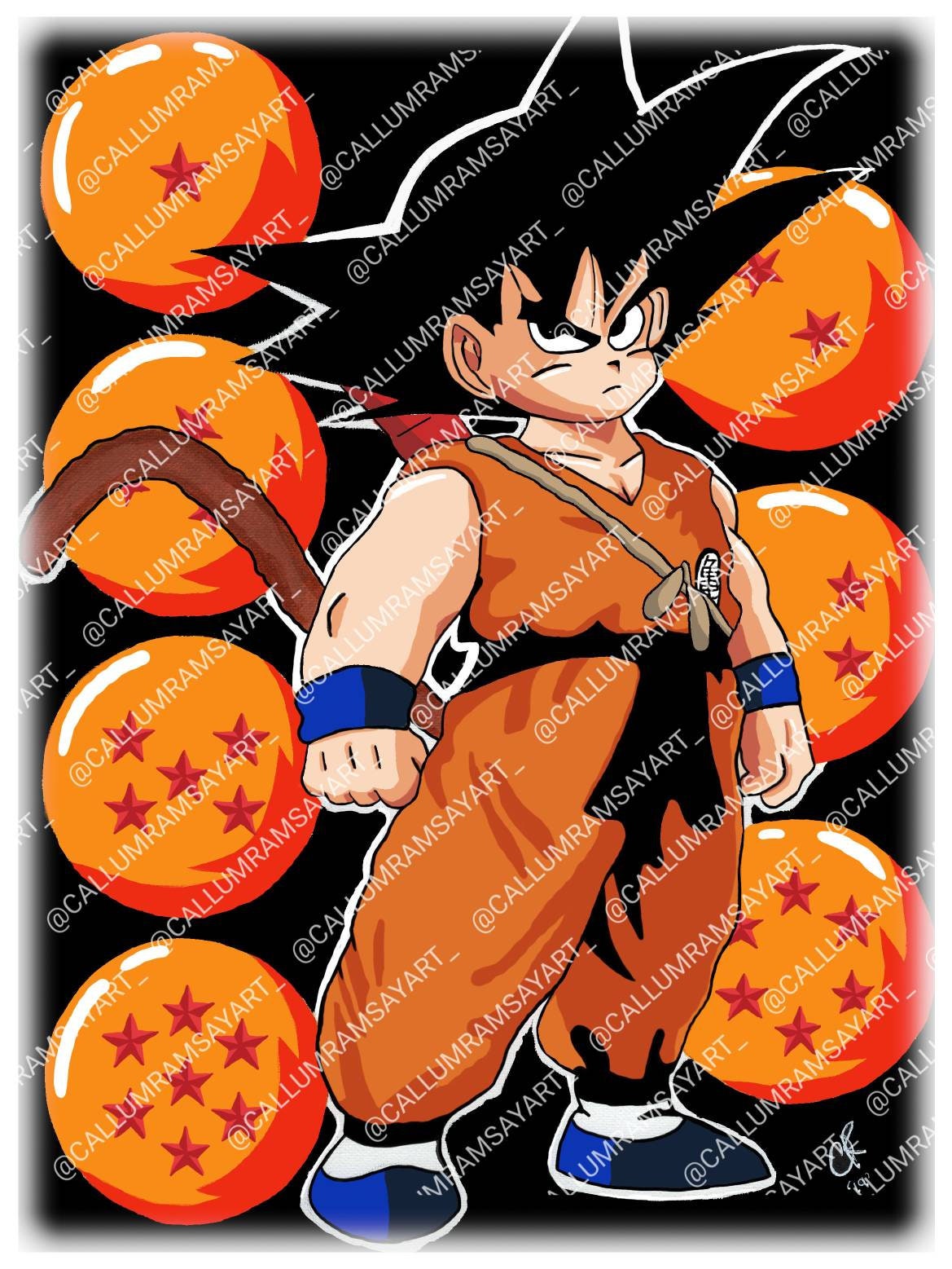 Art básica - Desenho do Goku black concluído pessoal