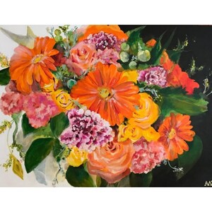 36x48 Custom Bouquet Painting
