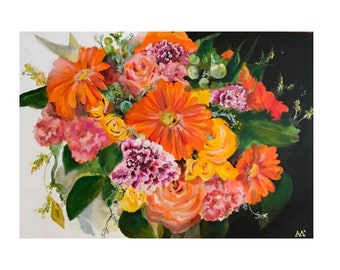 36x48 Custom Bouquet Painting