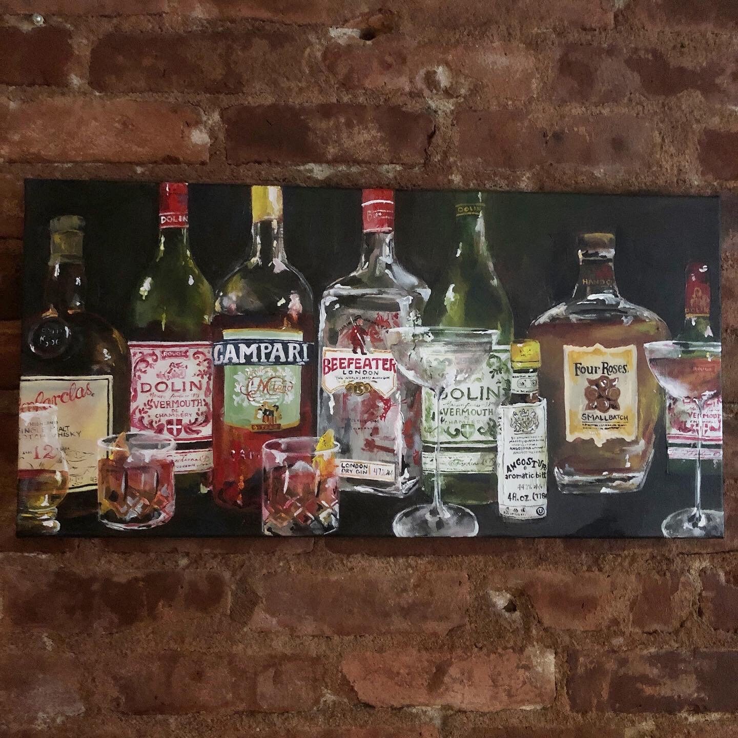12x24 Cocktail Evolution Painting - Etsy