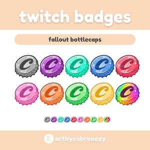 Bottlecap Pack - Fallout - Twitch Badges