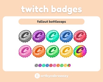 Bottlecap Pack - Fallout - Twitch Badges
