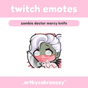 Zombie Doctor Mercy Knife - Overwatch 2 - Twitch/Discord Emote