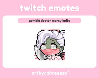 Zombie Doctor Mercy Knife - Overwatch 2 - Twitch/Discord Emote