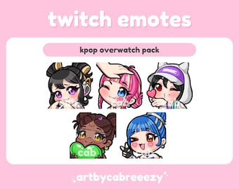 Kpop Emote Pack - Overwatch 2 - Twitch/Discord Emotes