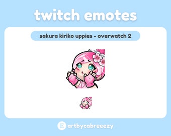 Sakura Kiriko Uppies - Overwatch 2 - Emote Twitch/Discord