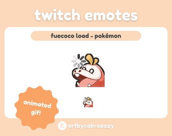 Carico animato Fuecoco - Pokémon - Emote Twitch/Discord