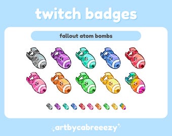 Atom Bomb Pack - Fallout - Twitch Badges