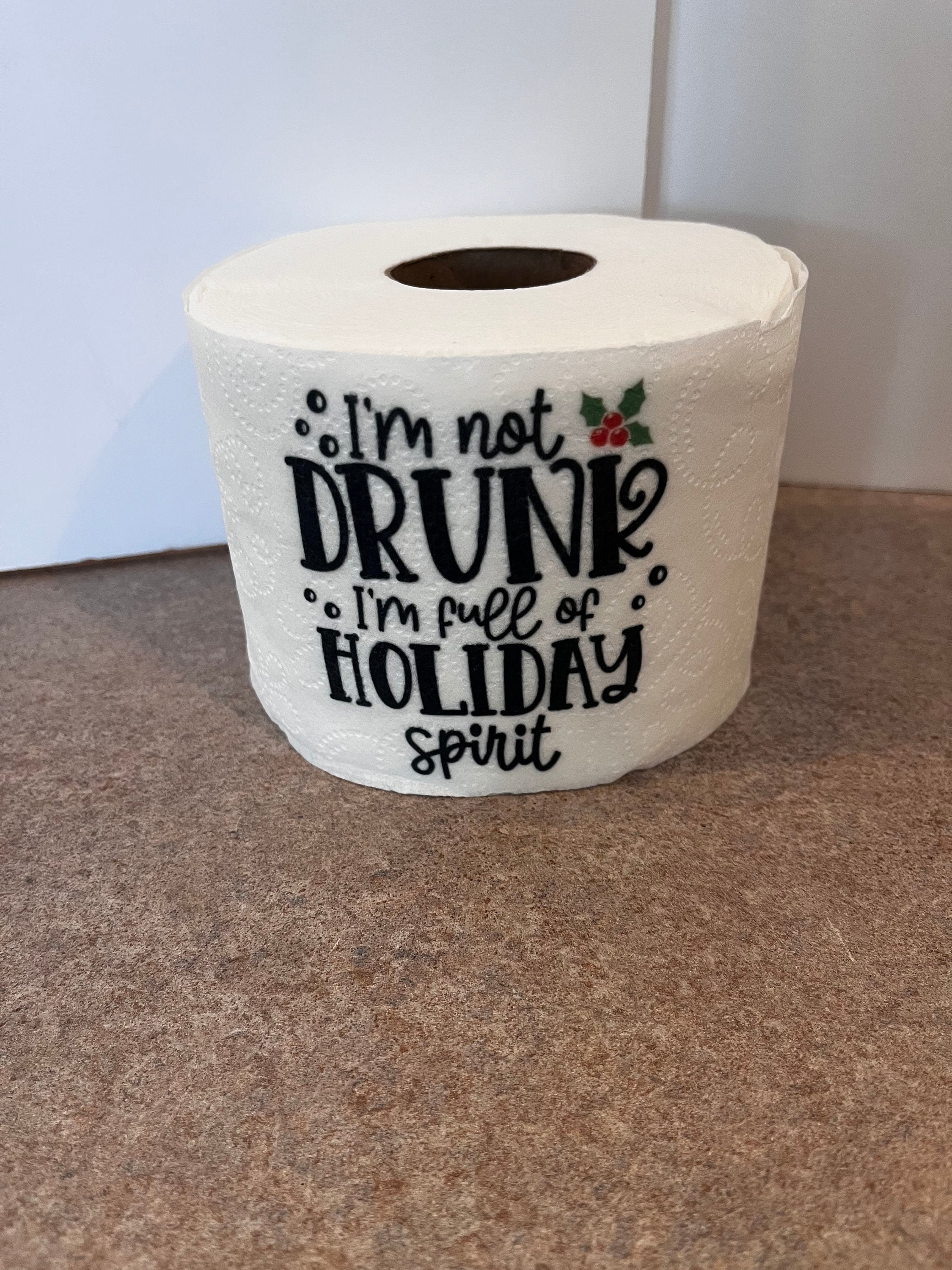 Christmas Drinking Toilet Paper White Elephant Gag Gift Etsy