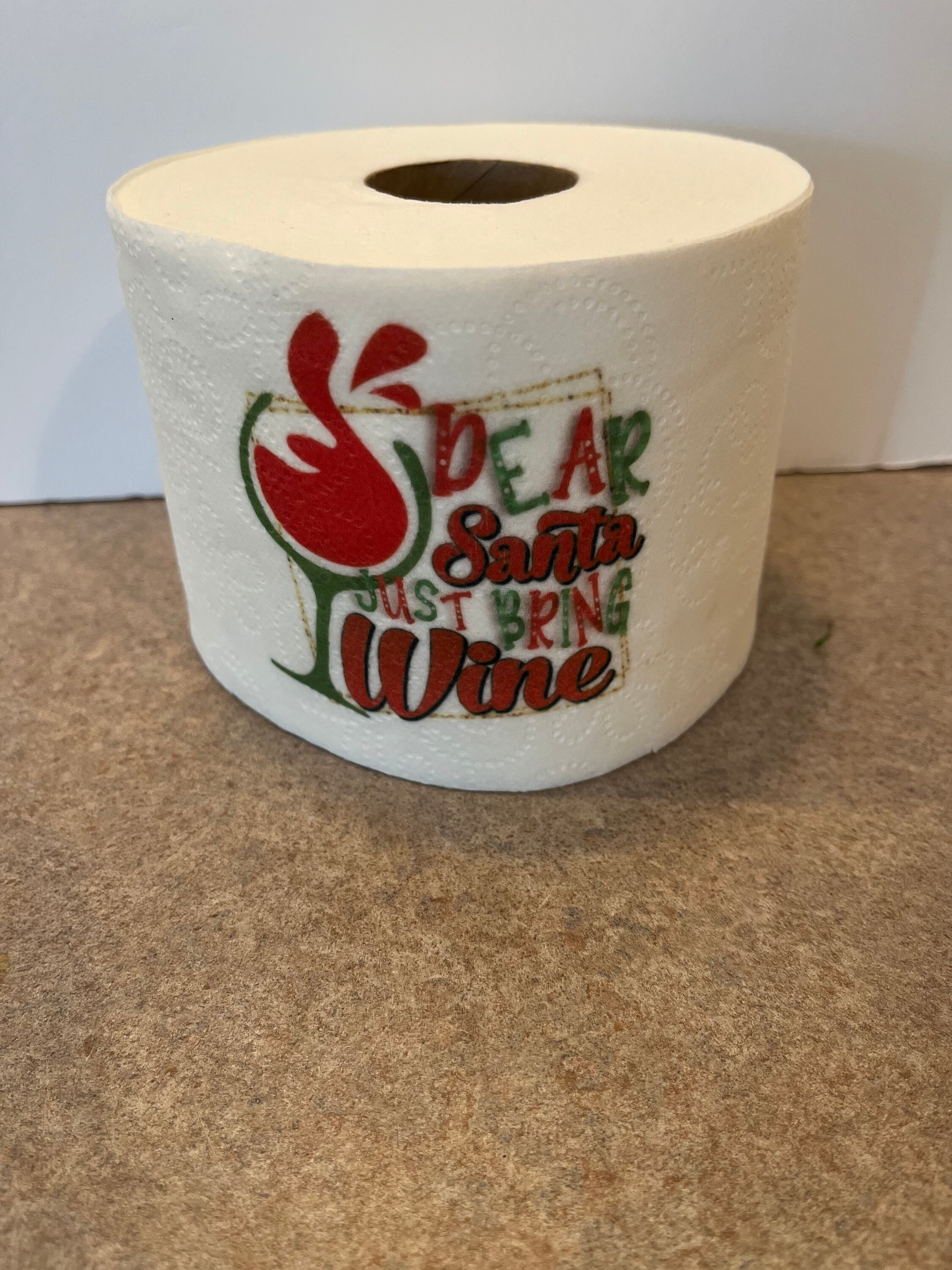 Christmas Drinking Toilet Paper, White Elephant Gag Gift, Secret Santa