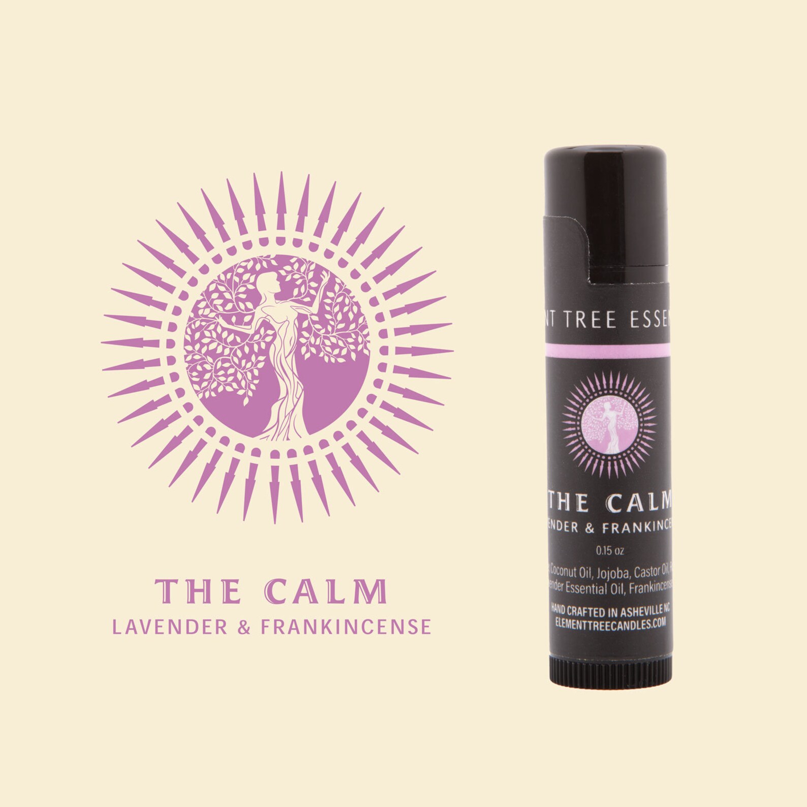 THE CALM Essential Oil Lip Balm single lip balm handmade Etsy