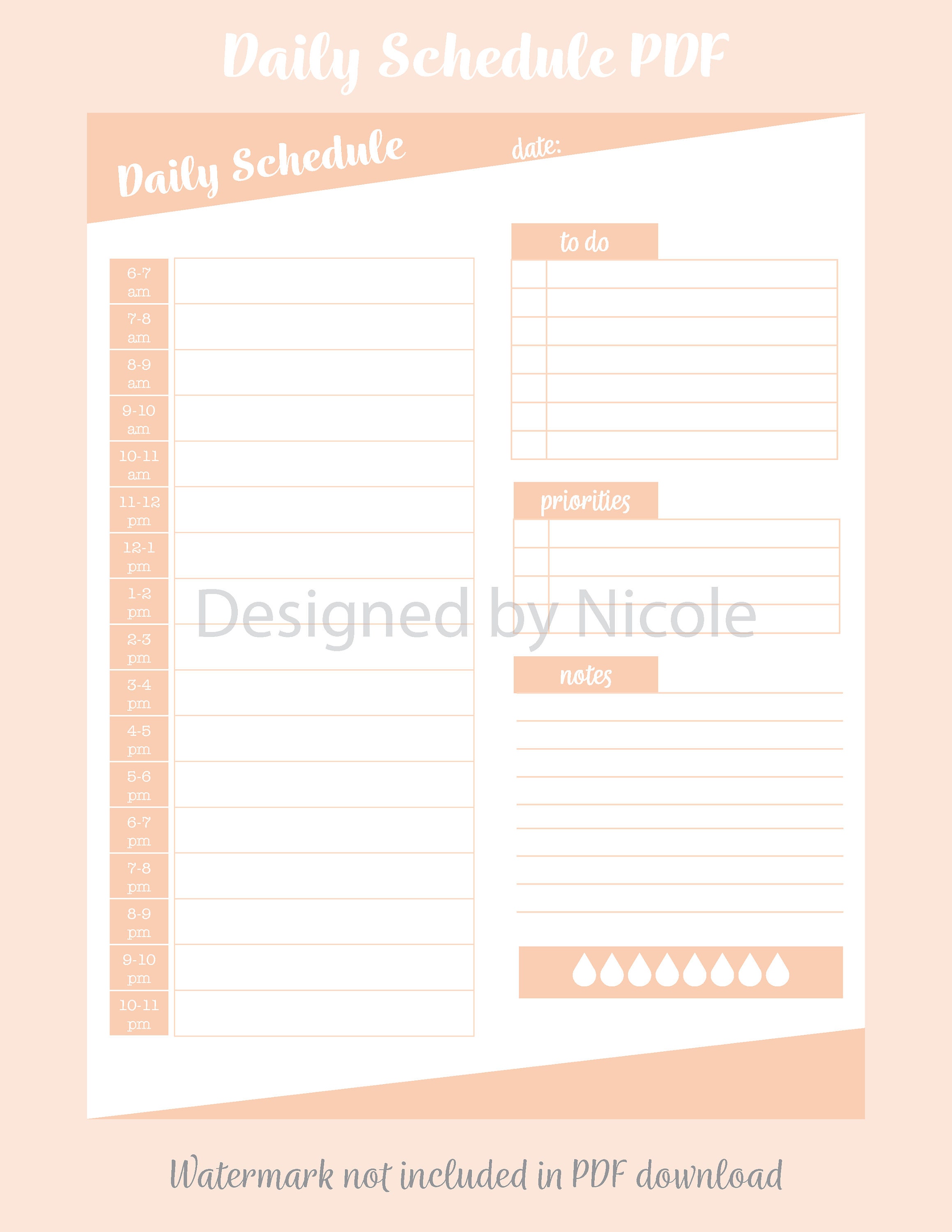 Daily, Weekly, Monthly Schedule, Organization and Productivity ...