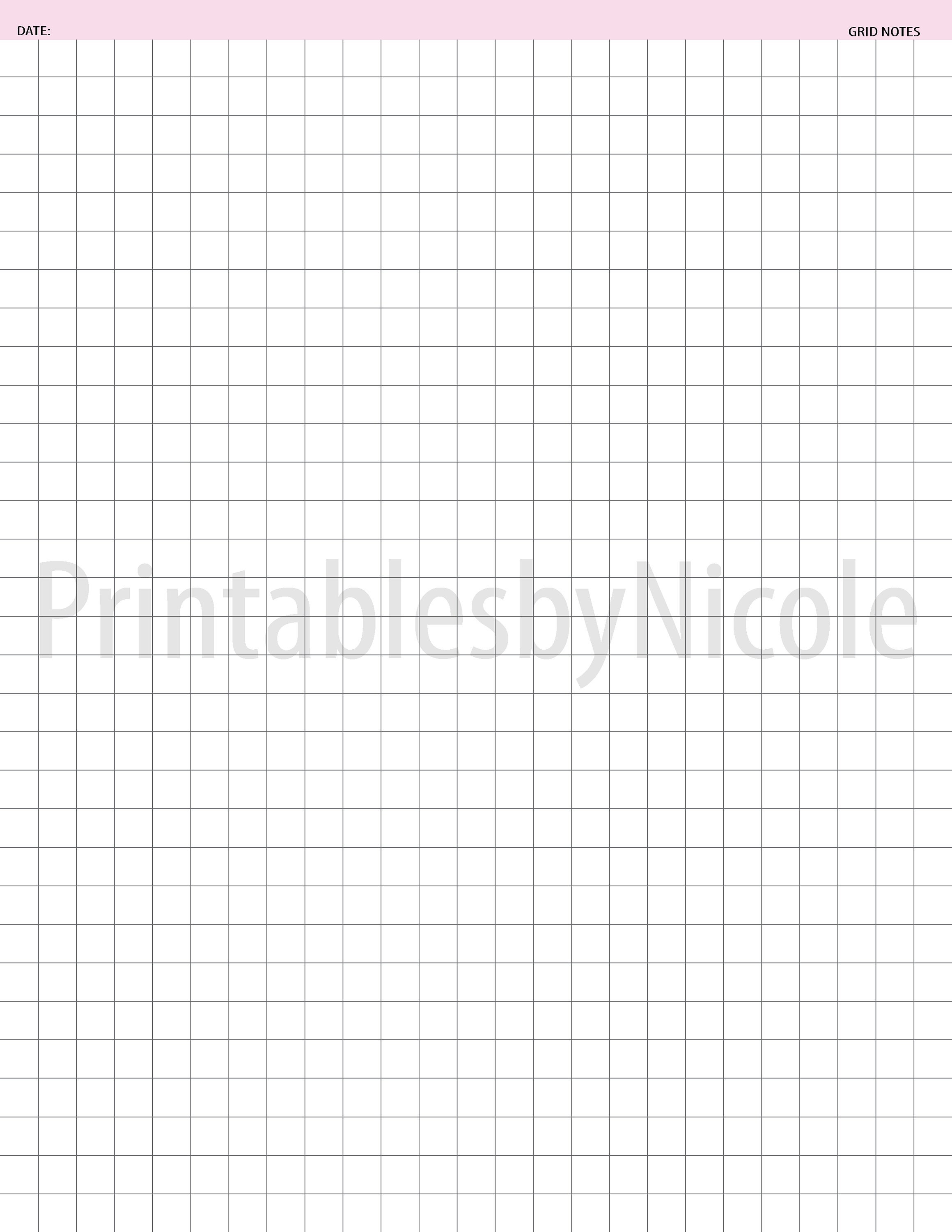 Printable Notes; Cornell Notes; Lined Notes; Graph Notes; Grid Notes ...