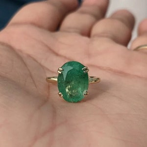 Certified 3-10ct Natural Emerald Panna Astrological Panchdhatu Ring for Strengthening Mercury, Enhancing Intelligence & Career Growth