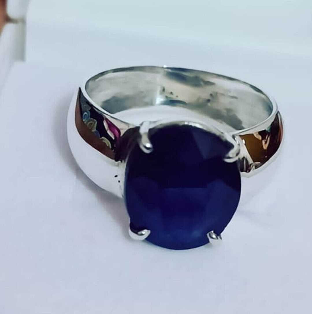 Natural Blue Sapphire/ Neelam Rashi Ratan Certified 4 to 10 Ct ...