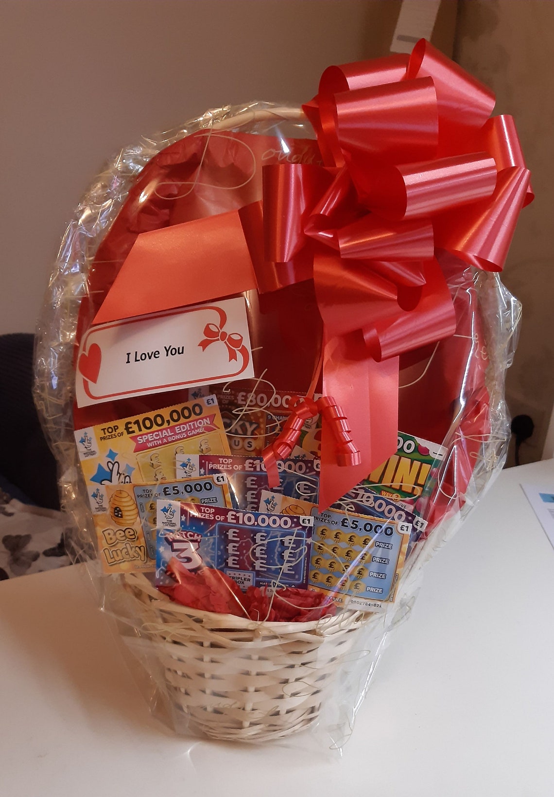 Fathers Day Scratch Card Bouquet perfect gift hamper add Etsy