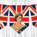Vintage Style Union Jack Platinum Jubilee Queen Elizabeth Bunting Digital Download