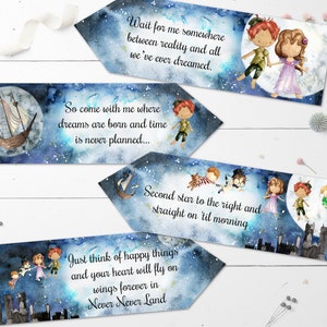 4er Set Peter Pan Nimmerland Party Dekoration Pfeile
