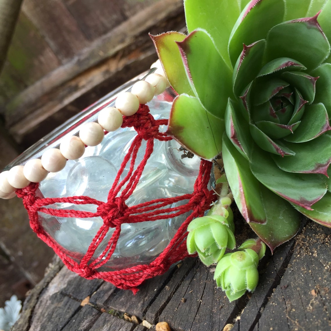 Boho Wine Bottle and Candle Holder Covers Macrame Patterns Etsy UK