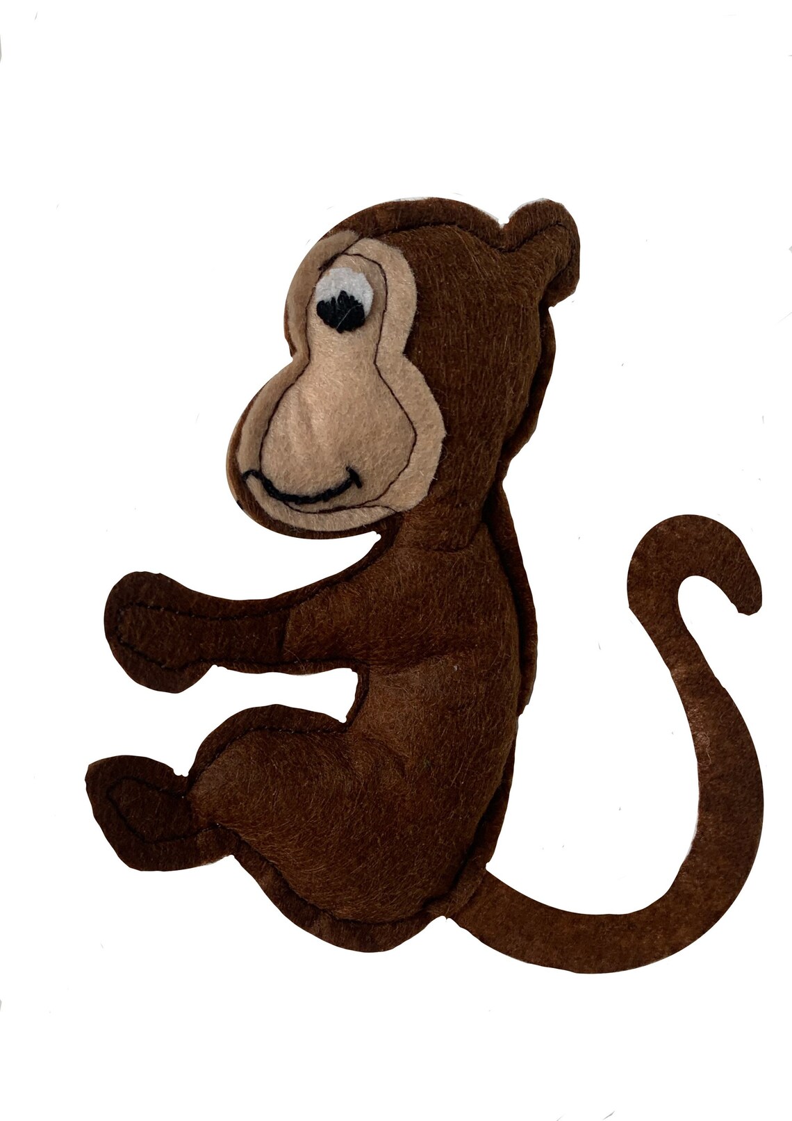 Monkey Mobile Felt Sewing Pattern Safari Animal Hanging Etsy