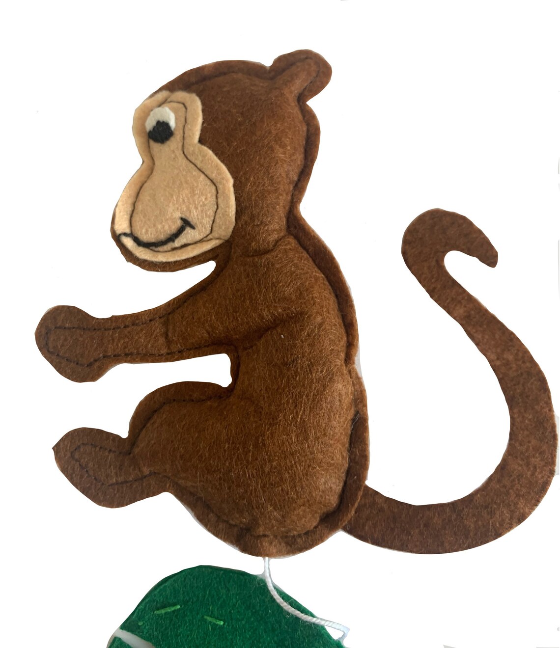 Monkey Mobile Felt Sewing Pattern Safari Animal Hanging Etsy