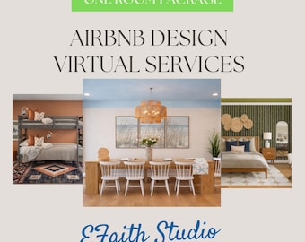 Airbnb Virtual E-Design Service - Custom Room Design & Decor