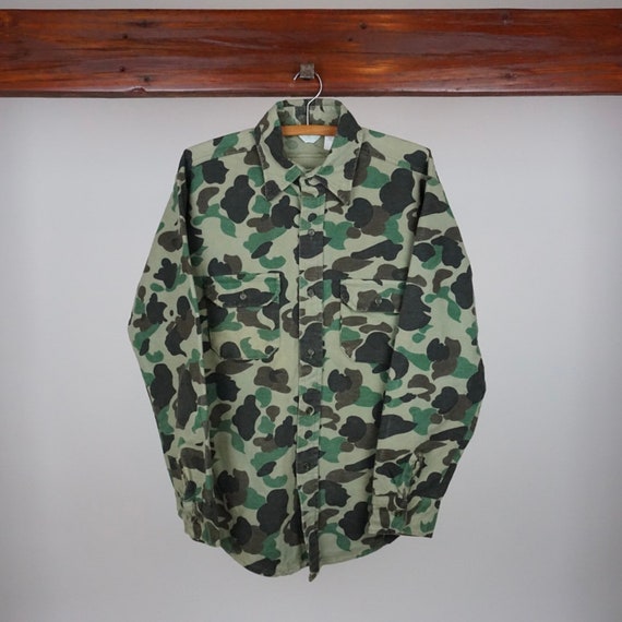 Camouflage Long Sleeve Button Up