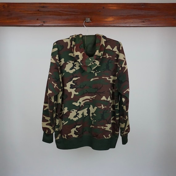 Camouflage Vintage Zip Up Hoodie Sweatshirt - image 2