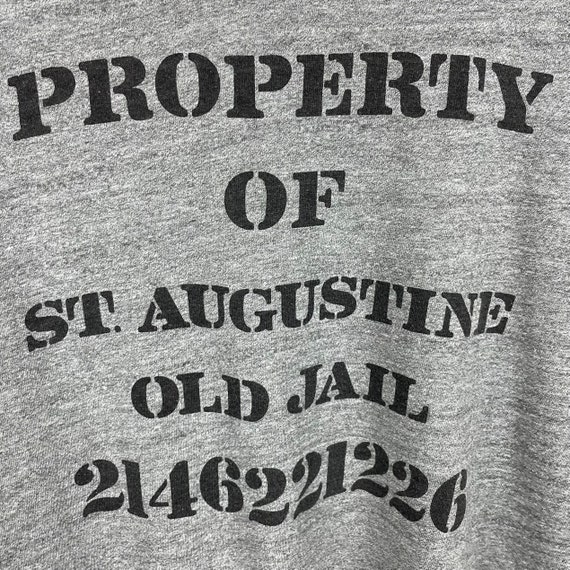 St. Augustine Old Jail Ringer T Shirt - image 5