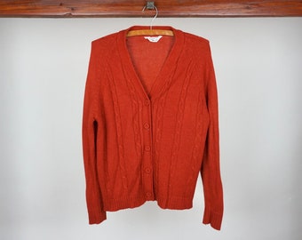 K Mart Acrylic Knit Cardigan Sweater