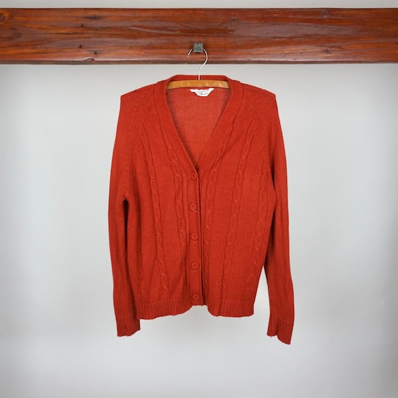 K Mart Acrylic Knit Cardigan Sweater