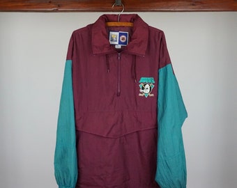 Mighty Ducks Quarter Zip Windbreaker Hoodie