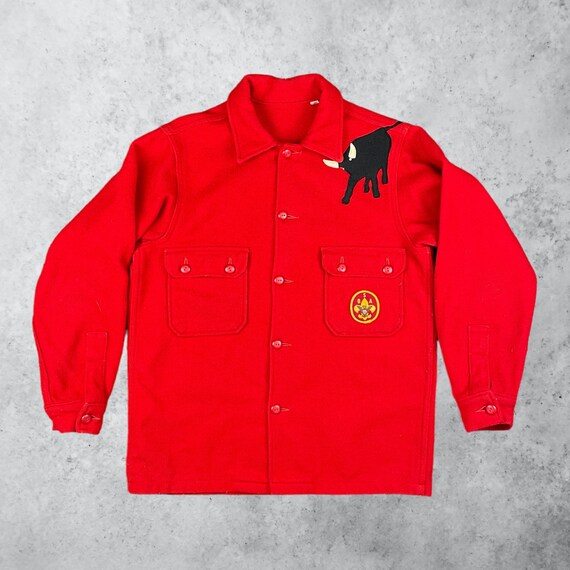 Red BSA Wool Shirt - image 1
