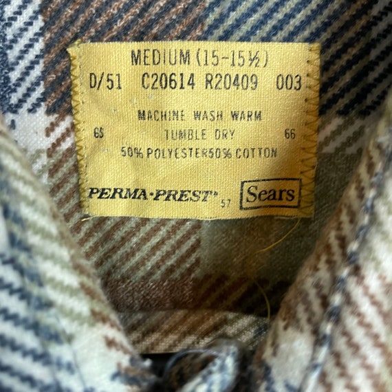 Sears Perma-Prest Long Sleeve Button Up - image 3