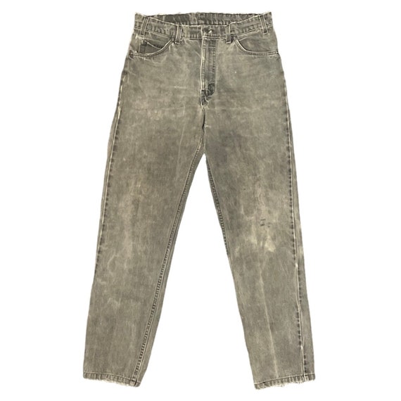 Gray Washed Distressed 550 Orange Tab Levi’s Denim - image 1