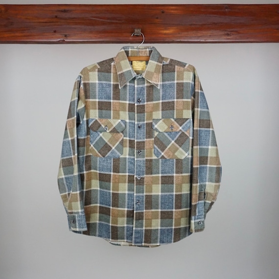 Sears Perma-Prest Long Sleeve Button Up - image 1